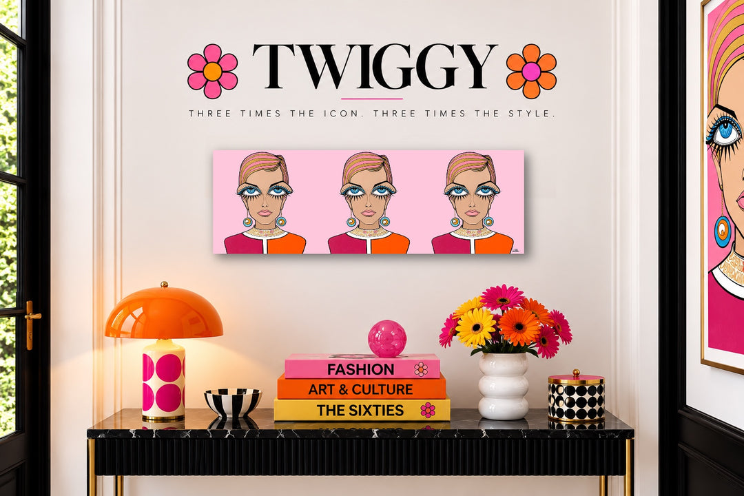 Twiggy, HD Metal Limited Edition Print