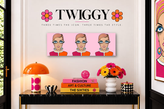 Twiggy, HD Metal Limited Edition Print