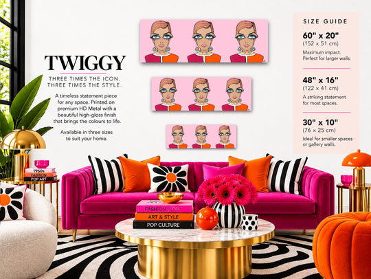Twiggy, HD Metal Limited Edition Print