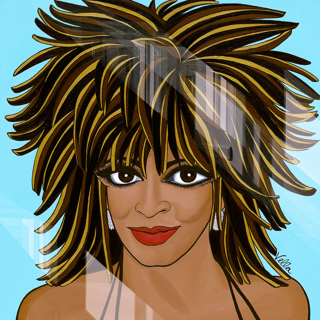 Turn It Up Tina, HD Metal Print