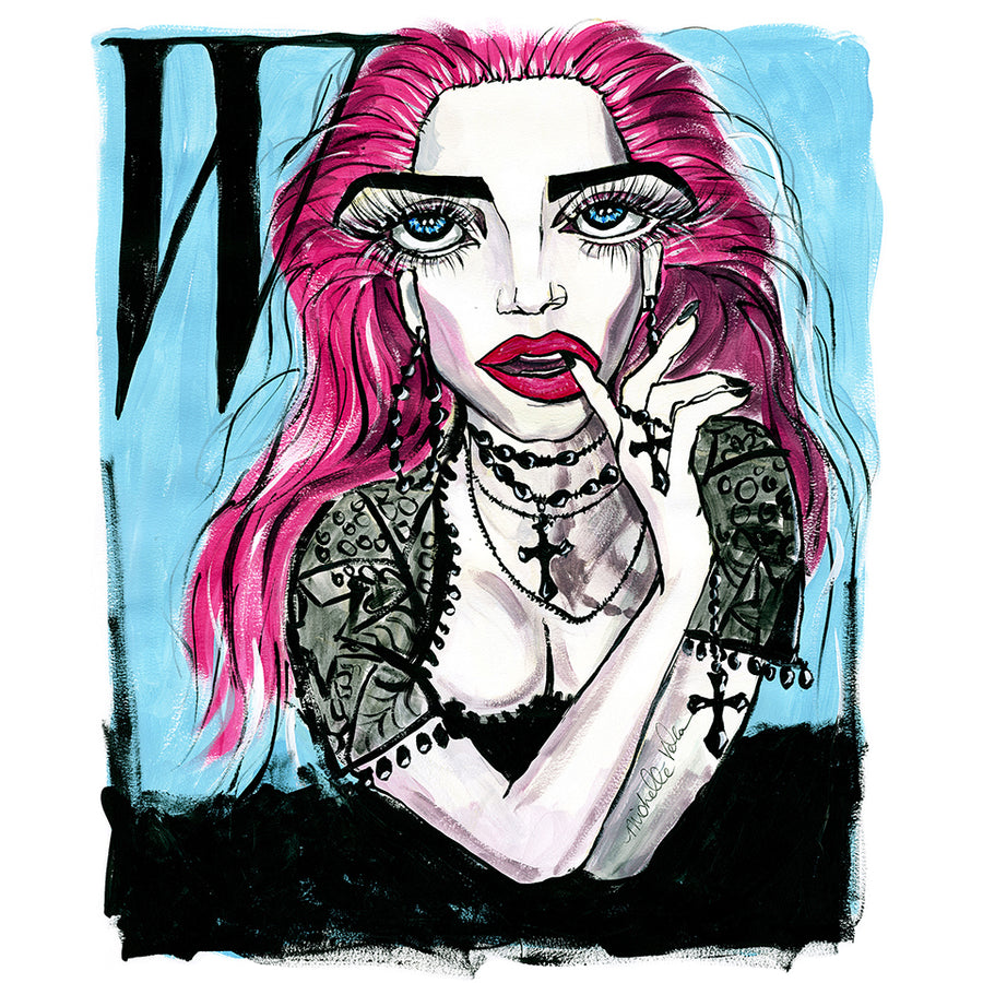 374 Jessica Chastain Punked Out on W mag Cover 2015