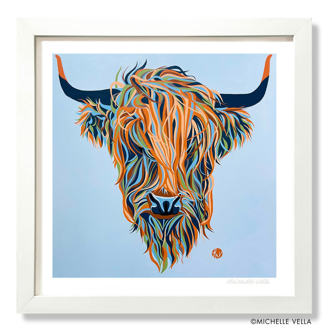 Alfie, the Highland Cow, Limited Edition Print