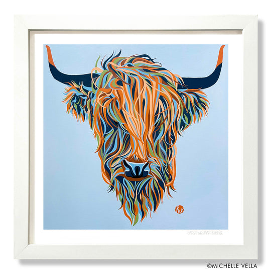 Alfie, the Highland Cow, Limited Edition Print