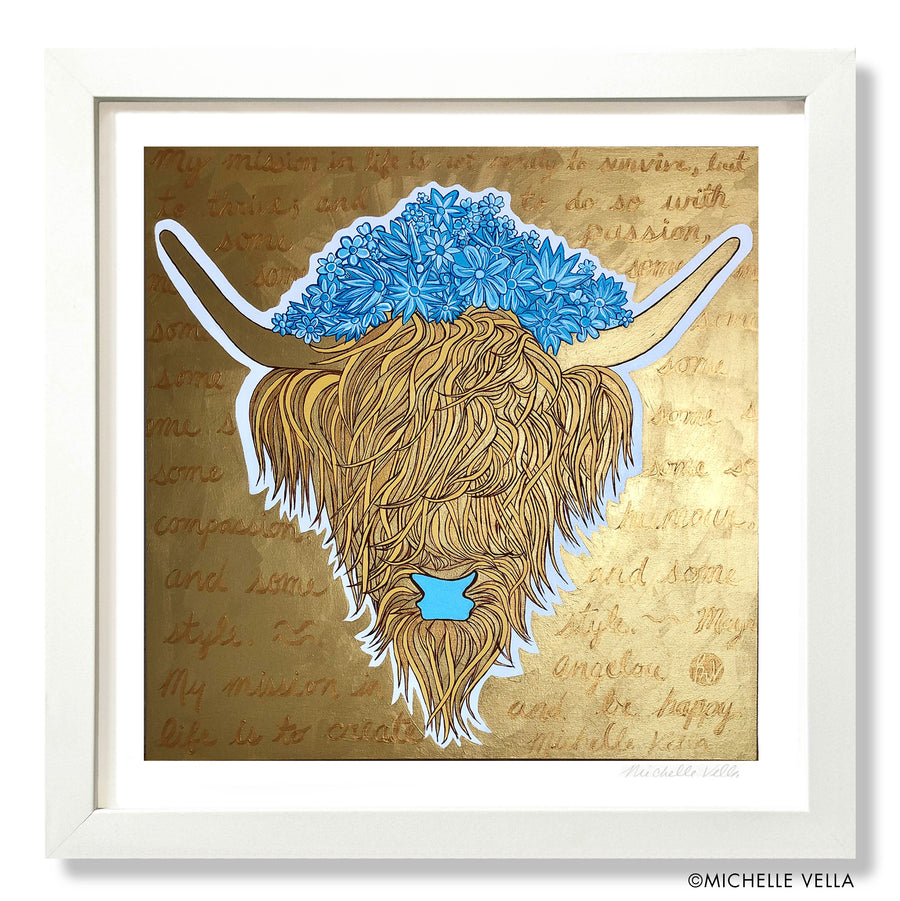 Blondie, The Highland Cow, Limited Edition Print