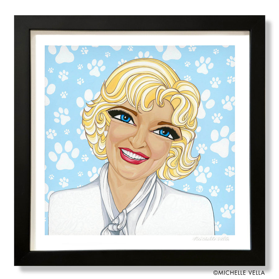 Always laughing with Betty White, Limited Edition Print