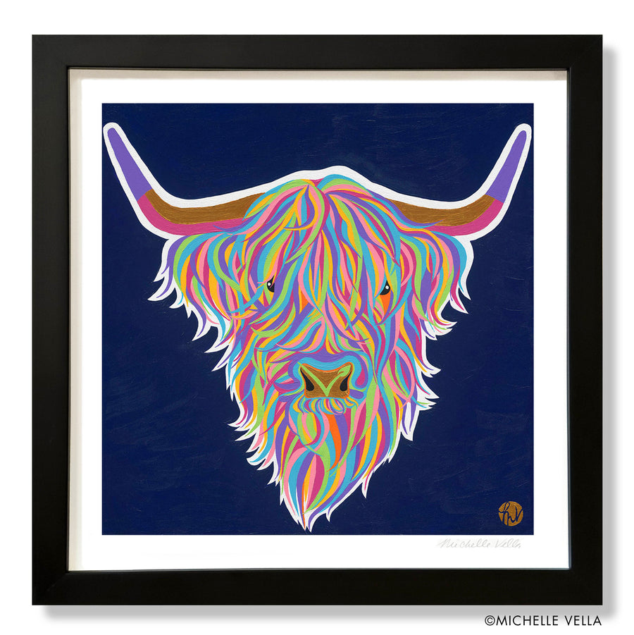 Gracie, Highland Cow Series, Limited Edition Print