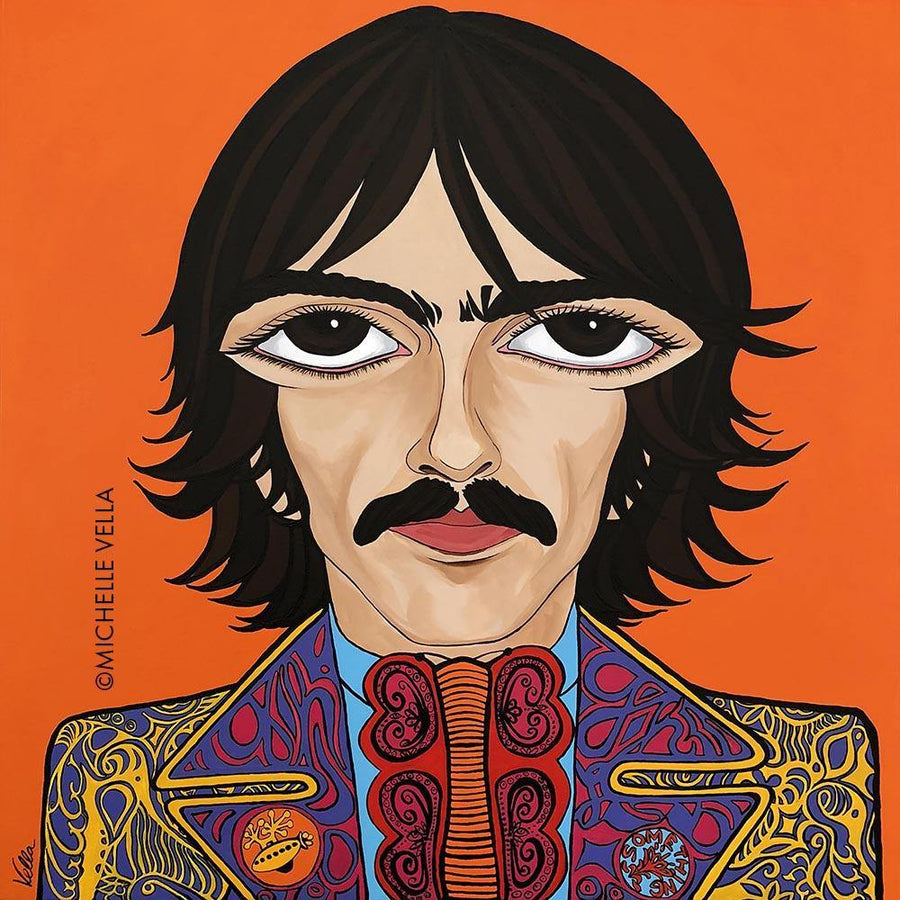 George Harrison, The Beatles, Limited Edition Print - MICHELLE VELLA
