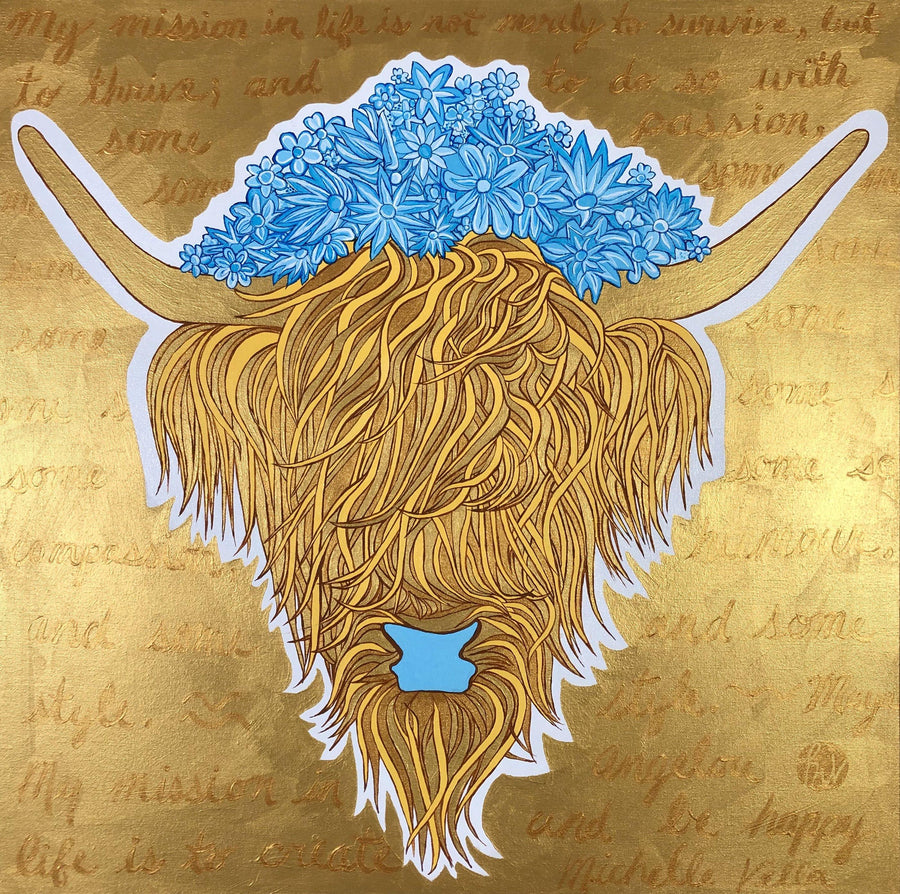Blondie, Highland Cow Series, Limited Edition Print - MICHELLE VELLA