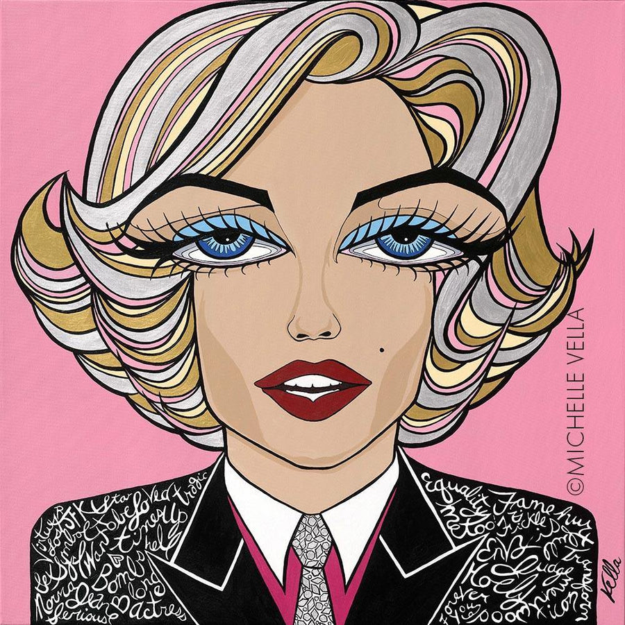 Marilyn on Pink, Limited Edition Print - MICHELLE VELLA