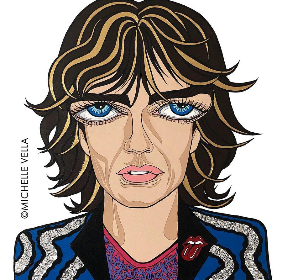 Mick Jagger, The Rolling Stones, Limited Edition Print - MICHELLE VELLA