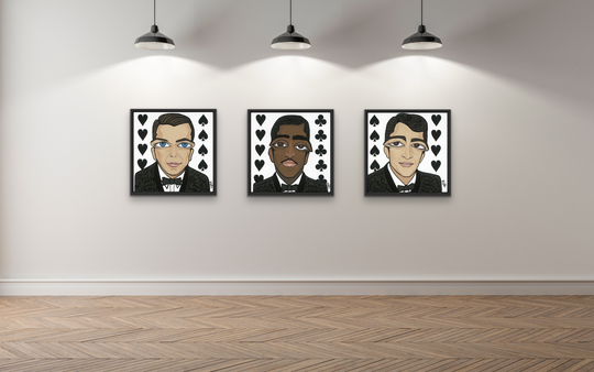 The Rat Pack, Series of 3, Original Paintings