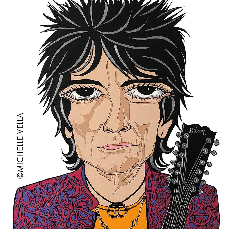 Ronnie Wood, The Rolling Stones, Limited Edition Print - MICHELLE VELLA