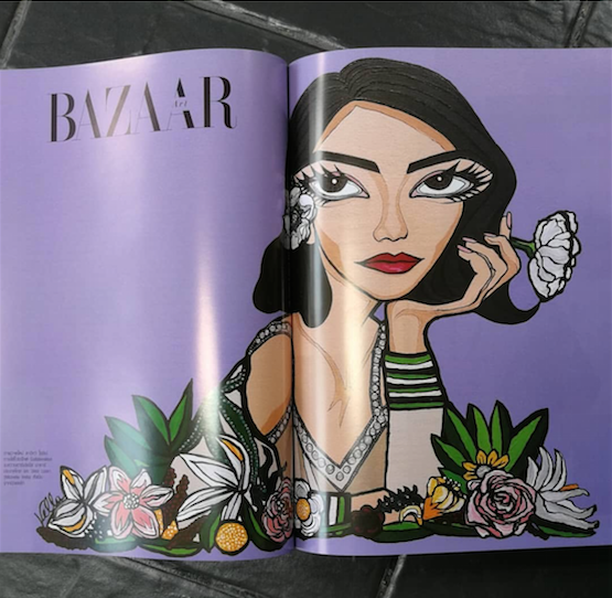 Davika, Harper's Bazaar, Limited Edition Print - MICHELLE VELLA